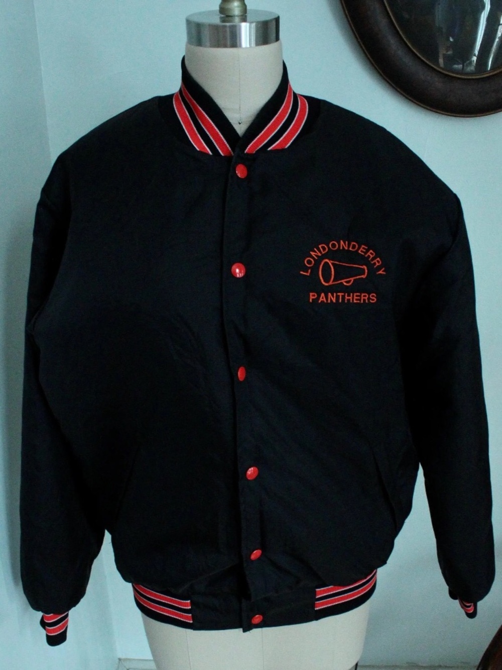 1990’s Black Londonderry Panthers Varsity Jacket
